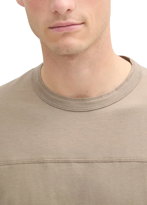 Tom Tailor Long Sleeved Shirt With Organic Cotton Parasol Brown