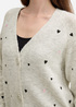 Tom Tailor Cardigan With Heart Embroidery Beige Heart Embroidery - 1043983-37044