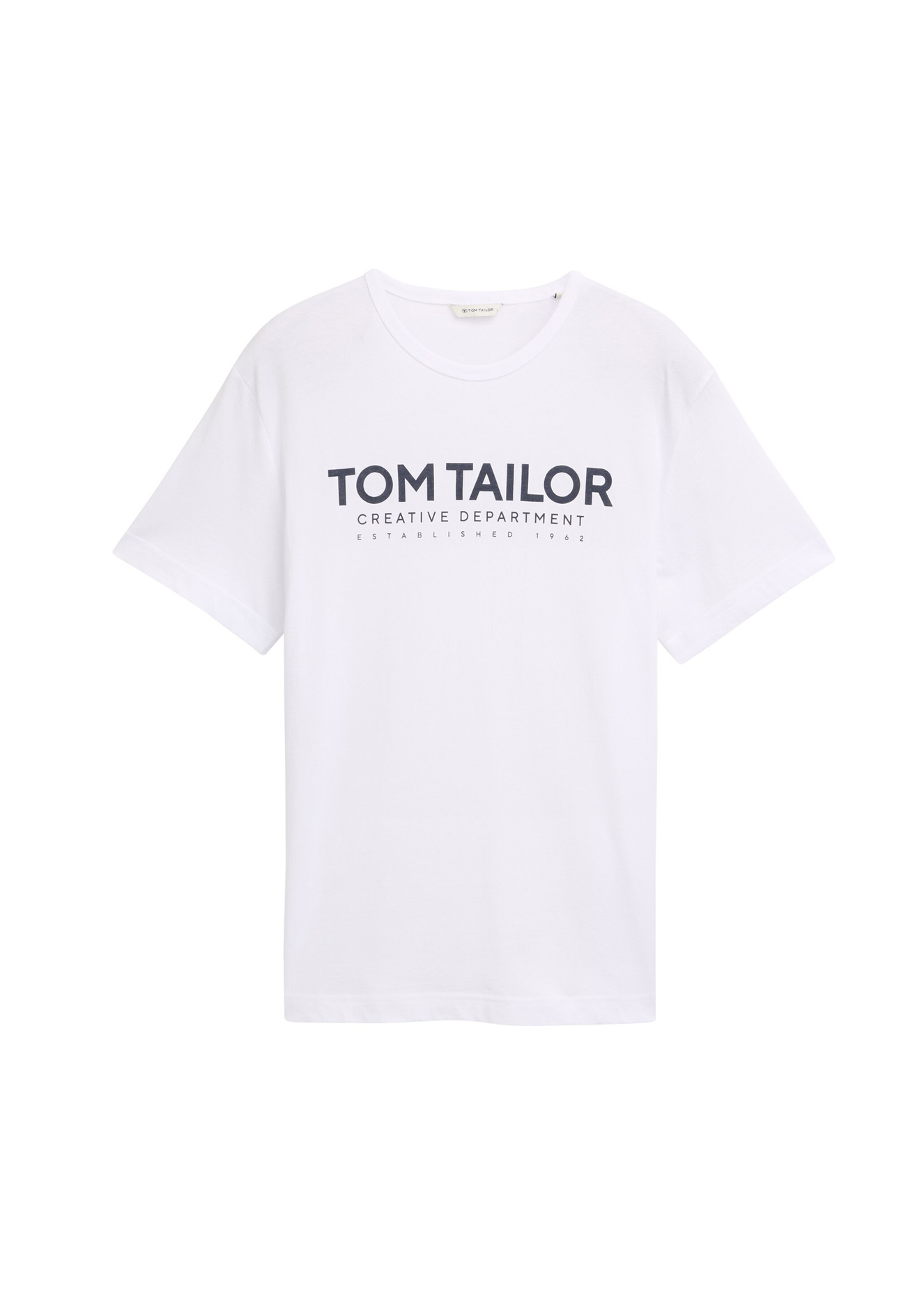 Tom Tailor C Neck T Shirt White - 1045940-20000