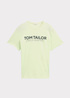 Tom Tailor C Neck T Shirt Lime Cream Green - 1045940-29078