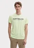 Tom Tailor C Neck T Shirt Lime Cream Green