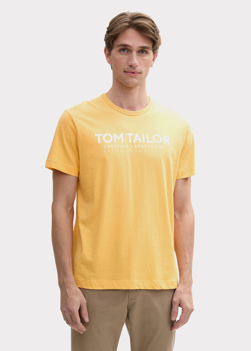 Tom Tailor C Neck T Shirt Peachy Orange