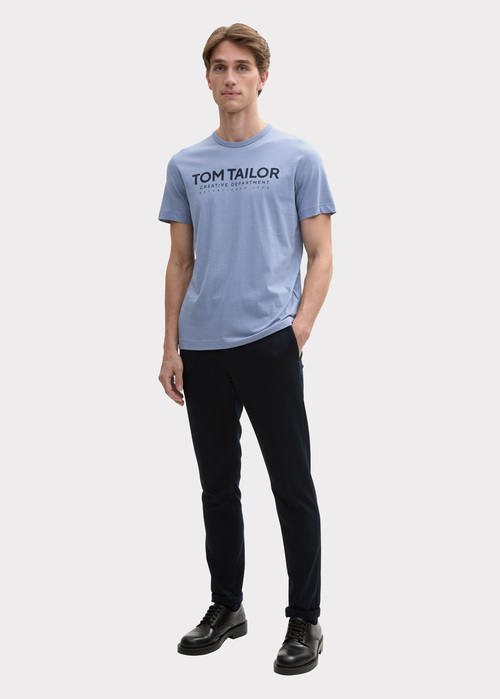 Tom Tailor C Neck T Shirt Dove Blue - 1045940-37533