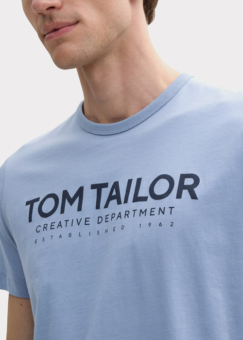 Tom Tailor C Neck T Shirt Dove Blue