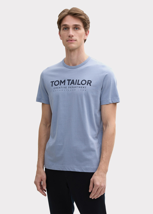 Tom Tailor C Neck T Shirt Dove Blue