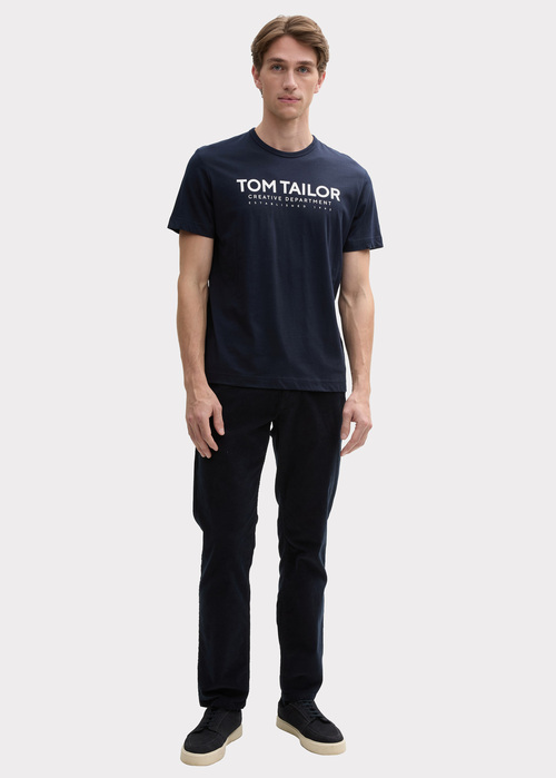 Tom Tailor C Neck T Shirt Sky Captain Blue - 1045940-10668