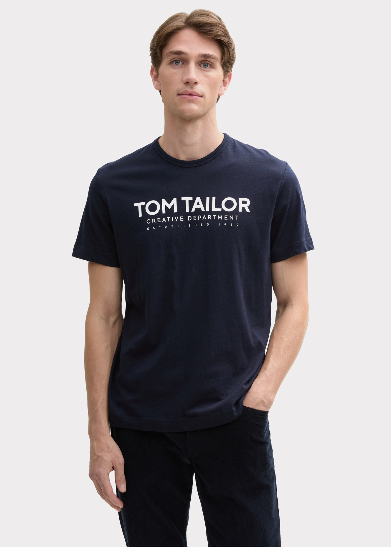 Tom Tailor C Neck T Shirt Sky Captain Blue - 1045940-10668