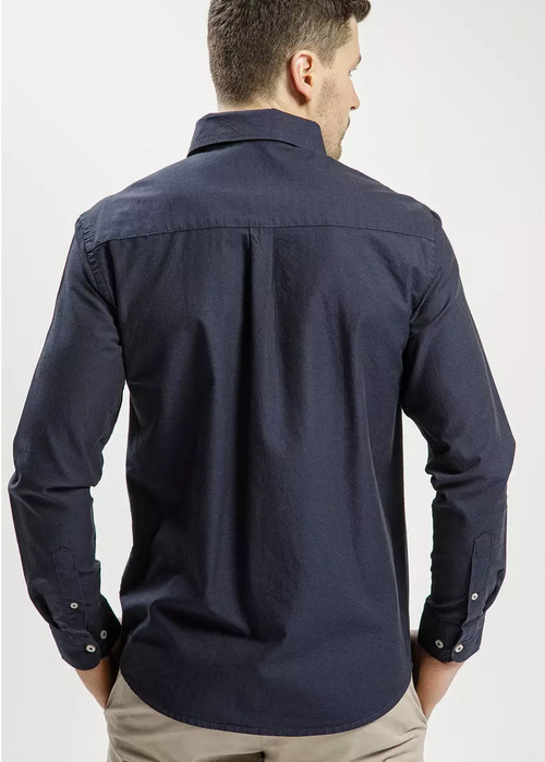 Cross Jeans Long Sleeve Shirt Navy 001 - 35253-001