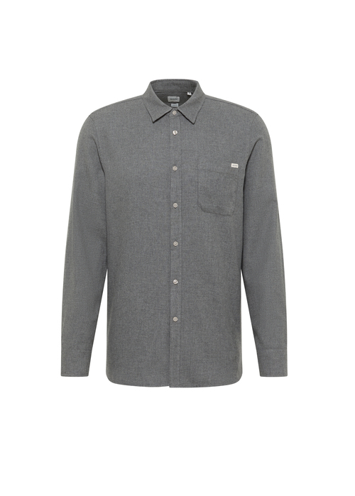 Mustang Eastbridge Shirt Mid Grey Mlange - L736OPKL