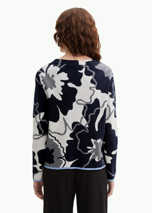 Tom Tailor Pullover Floral Shapes Jacquard Knit