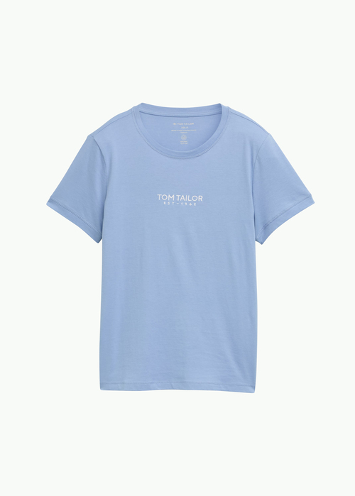 Tom Tailor C Neck T Shirt Flawless Blue