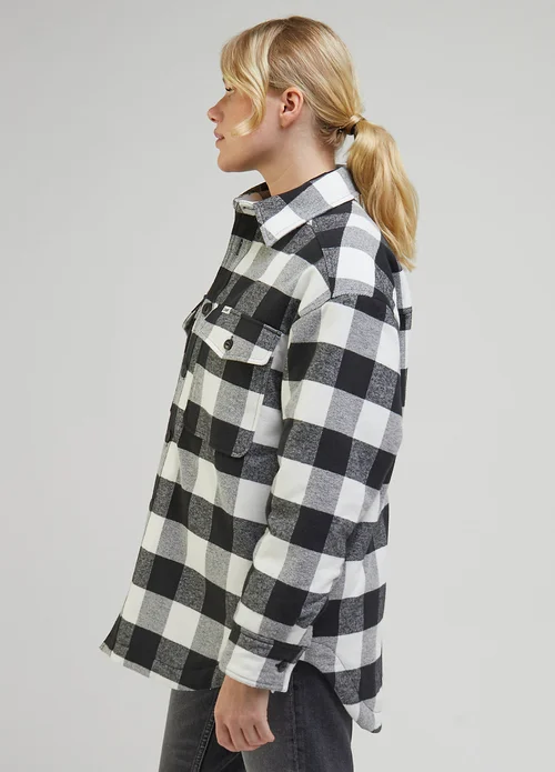 Lee Quilted Overshirt Charcoal Check