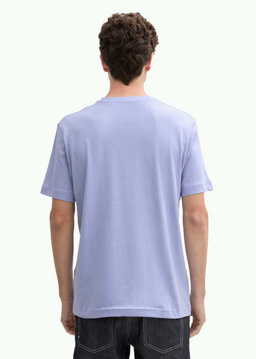 Tom Tailor T Shirt With A Logo Print Cold Purple