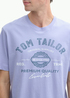 Tom Tailor T Shirt With A Logo Print Cold Purple