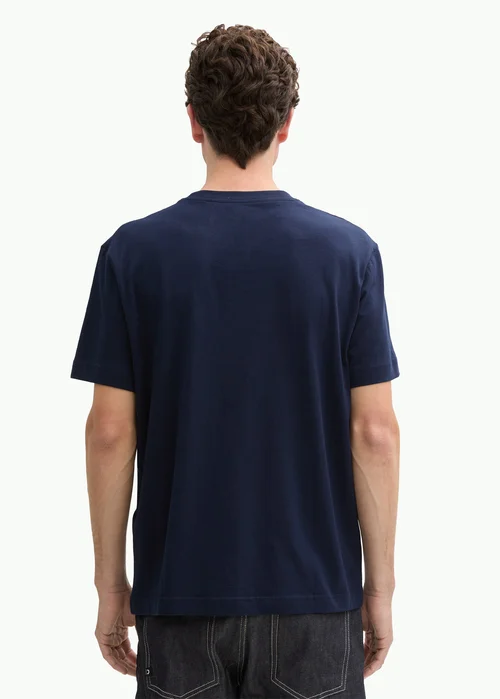 Tom Tailor T Shirt Logo Sky Captain Blue
