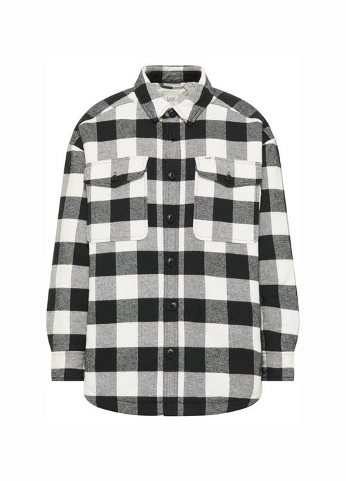 Lee Quilted Overshirt Charcoal Check - LQ34KQA75