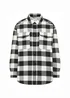 Lee Quilted Overshirt Charcoal Check