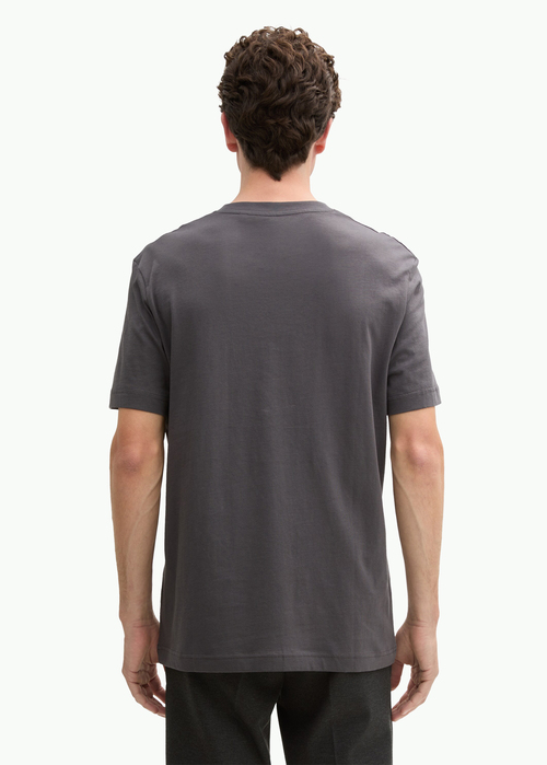 Tom Tailor T Shirt Logo Tarmac Grey - SUMMER-RINSE