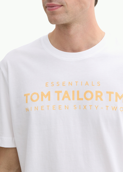 Tom Tailor T Shirt Logo White