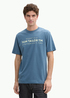 Tom Tailor T Shirt Logo Mystical Blue