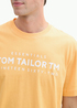 Tom Tailor T Shirt Logo Peachy Orange