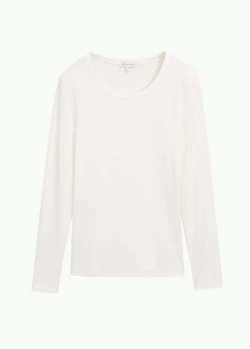 Tom Tailor Longsleve T Shirt Whisper White
