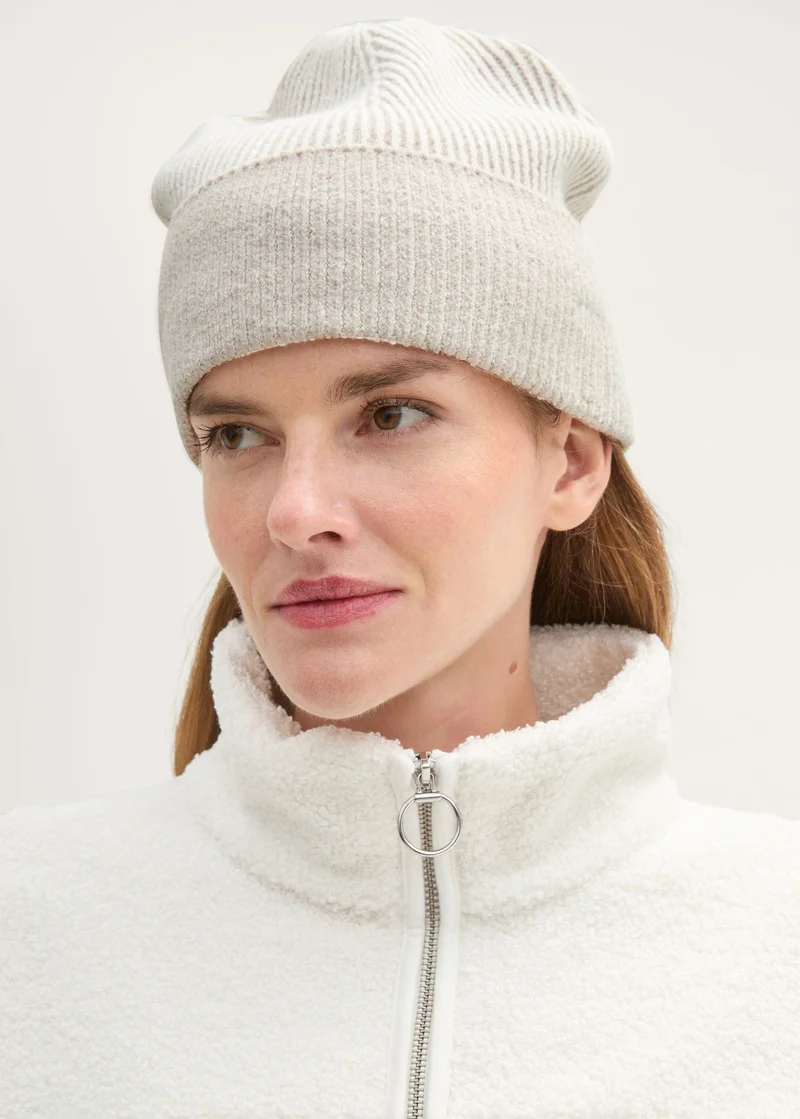 Tom Tailor Braided Beanie White