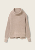 Tom Tailor Knit Turtleneck Sweater Cashew Beige Melange