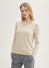 Tom Tailor® Basic Round Neck Sweater - Dusty Beige Melange