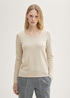 Tom Tailor® Basic Round Neck Sweater - Dusty Beige Melange