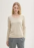 Tom Tailor Basic Round Neck Sweater Dusty Beige Melange