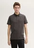 Tom Tailor Polo Tee Tarmac Grey Stripe Design