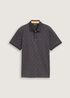 Tom Tailor Polo Tee Tarmac Grey Stripe Design - 1045638-37145