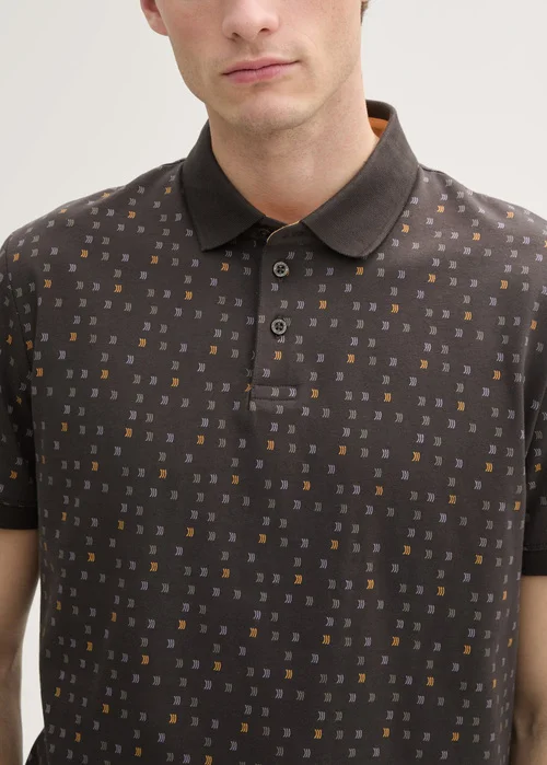 Tom Tailor Polo Tee Tarmac Grey Stripe Design