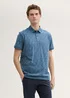 Tom Tailor Polo Tee Mid Blue Stripe Design