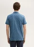 Tom Tailor Polo Tee Mid Blue Stripe Design