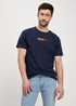 Cross Jeans T Shirt C Neck Petrol 462