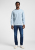 Lee Patch Crew Sweatshirt Concrete Gray