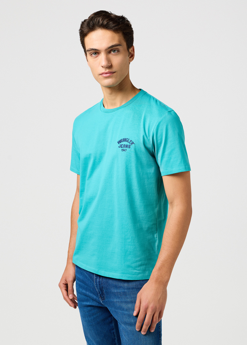 Wrangler Small Logo Tee Latigo Bay - 112362813