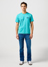 Wrangler Small Logo Tee Latigo Bay - 112362813