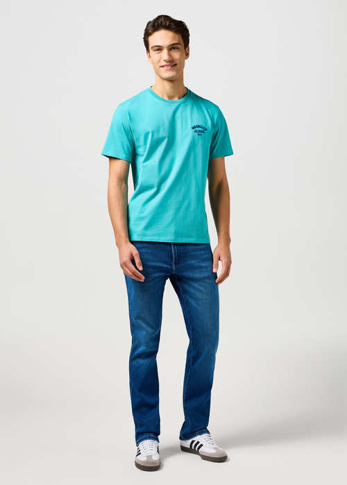 Wrangler Small Logo Tee Latigo Bay - 112362813