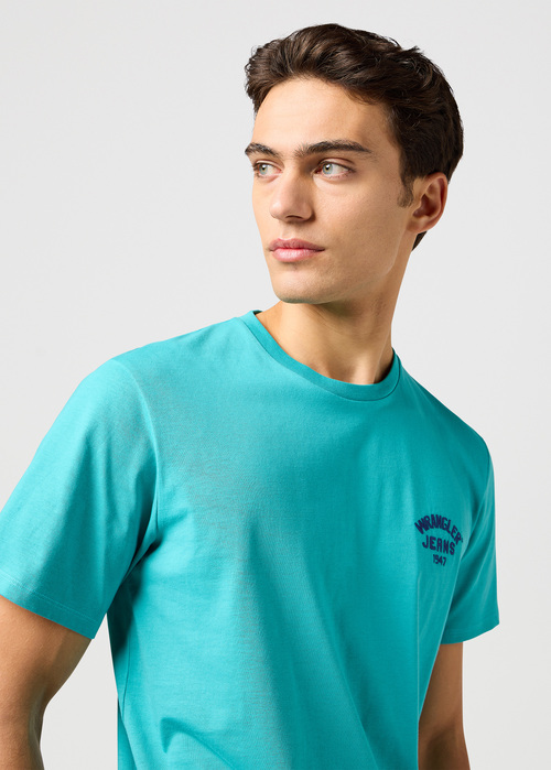 Wrangler Small Logo Tee Latigo Bay - 112362813