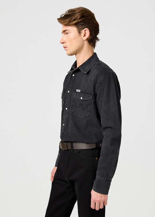 Wrangler Western Shirt Rinse Black