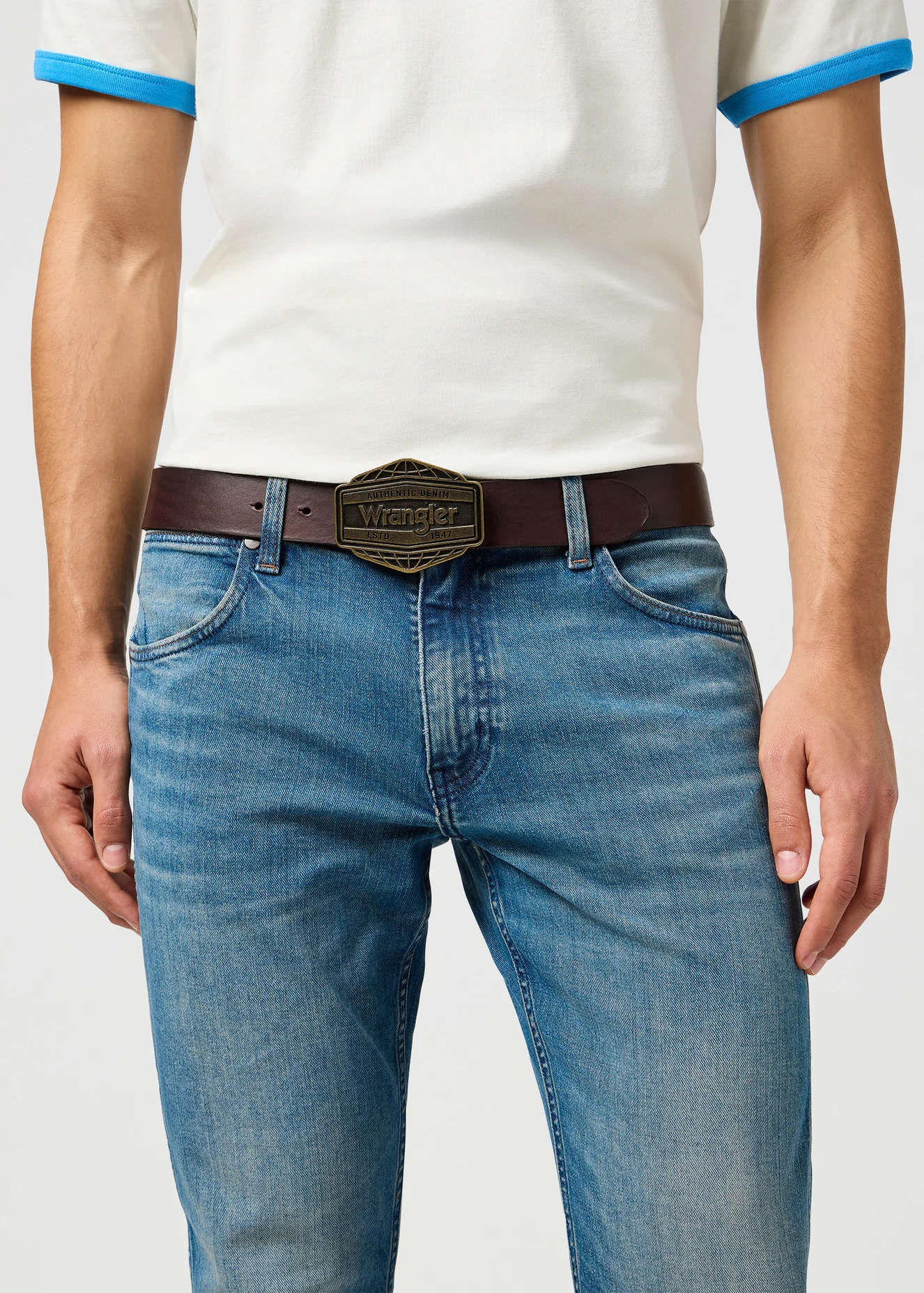 Wrangler Big Buckle Belt Brown