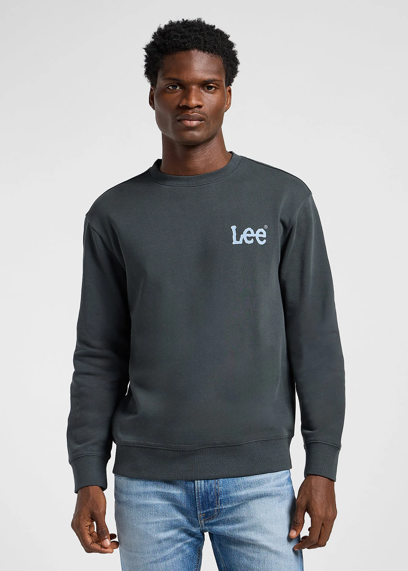 Lee Wobbly Sweatshirt Washed Black