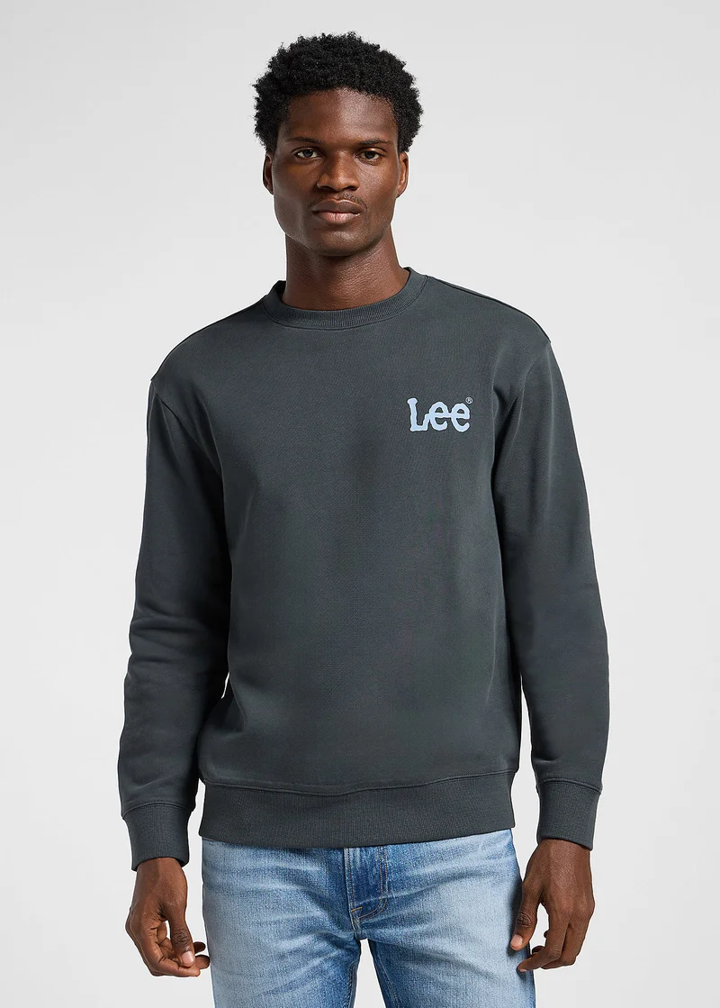Lee Wobbly Sweatshirt Washed Black