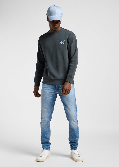 Lee Wobbly Sweatshirt Washed Black - 112363886