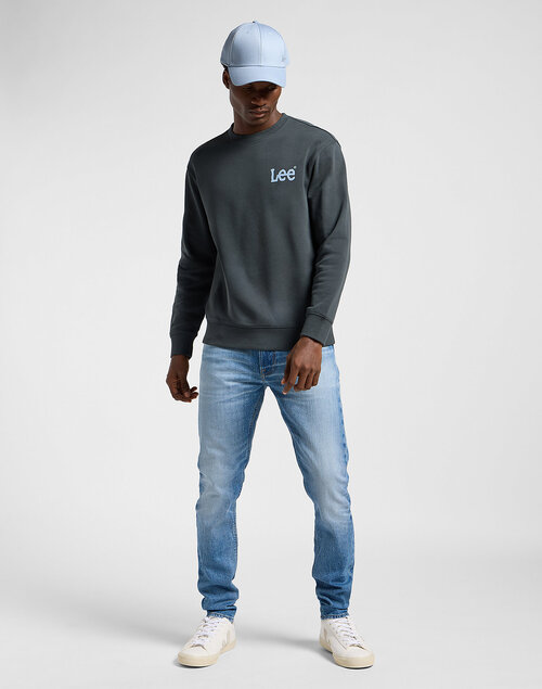 Lee Wobbly Sweatshirt Washed Black - 112363886