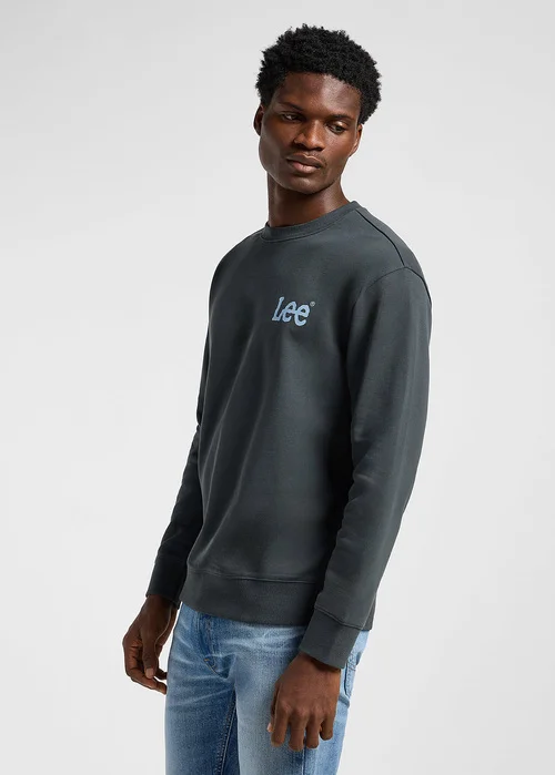 Lee Wobbly Sweatshirt Washed Black