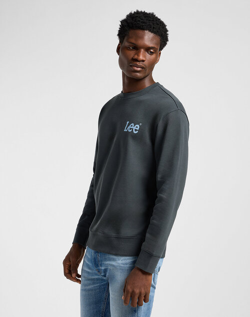 Lee Wobbly Sweatshirt Washed Black - 112363886